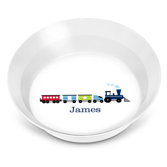 All Aboard the Train Children's Melamine Bowl